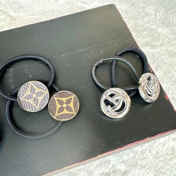 Fashion charm handmade HAIR TIE (Choose ONE SET) - Picture 3 of 4